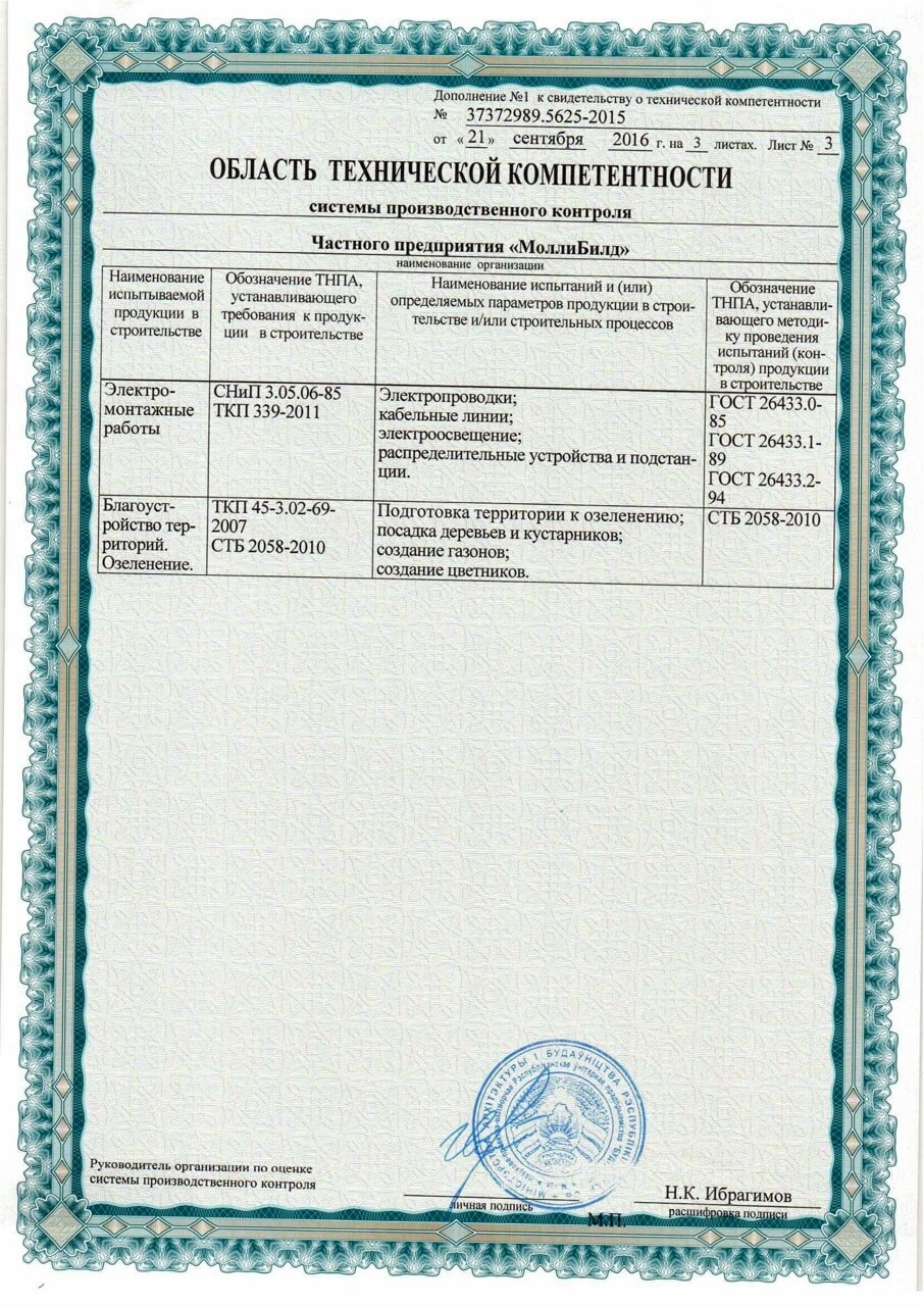 область технической компетентности